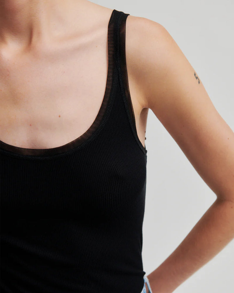 Second Female Emilia Tank Top - Black