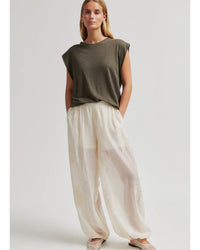 Second Female Peony Top - Khaki