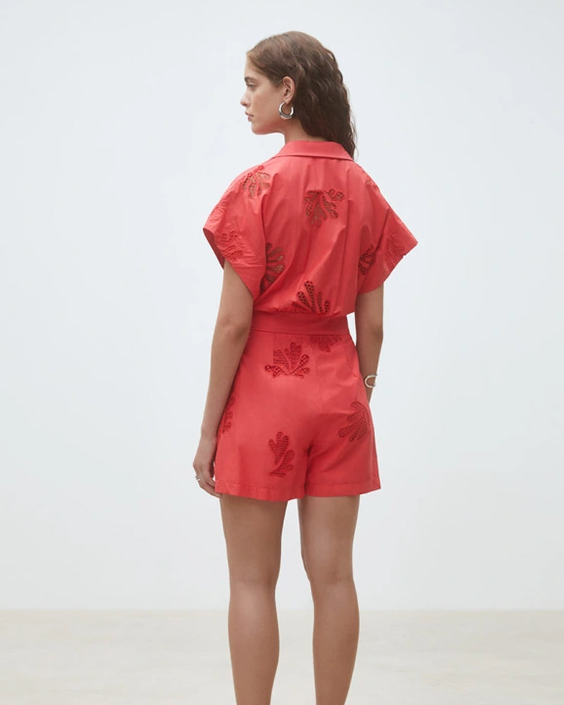 Suncoo Tracy Playsuit - Geranium
