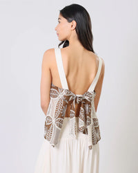 Traffic People Pattie Top - Brown