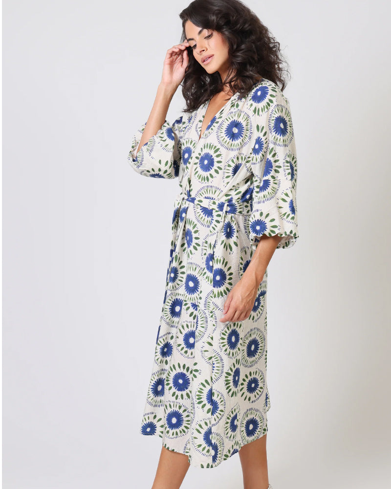 Traffic People Glee Dress - Blue/Green