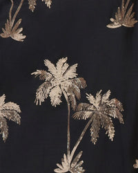 Traffic People Rene Trousers - Black with Gold Palms