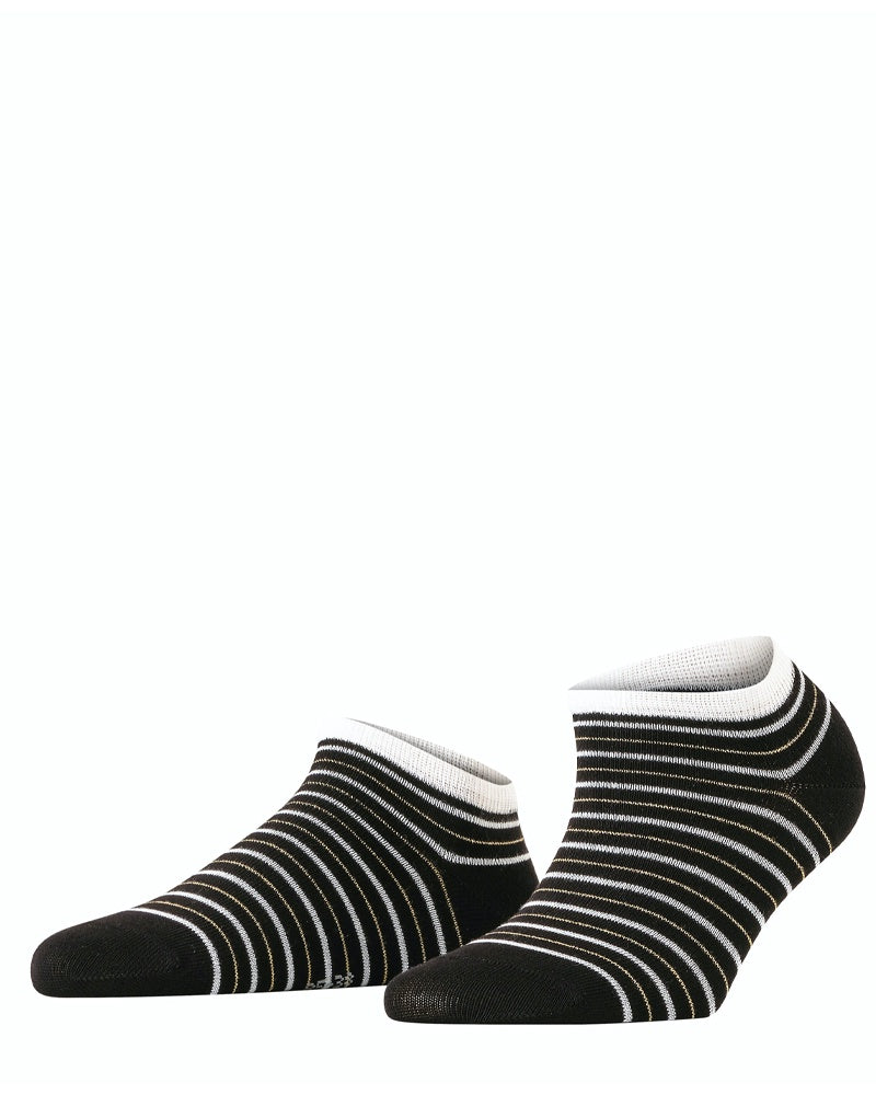 Falke Stripe Shimmer Socks - Black