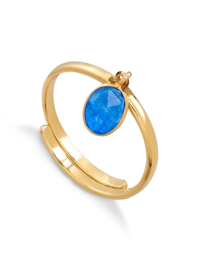 SVP Rio Gold Ring - Blue Quartz
