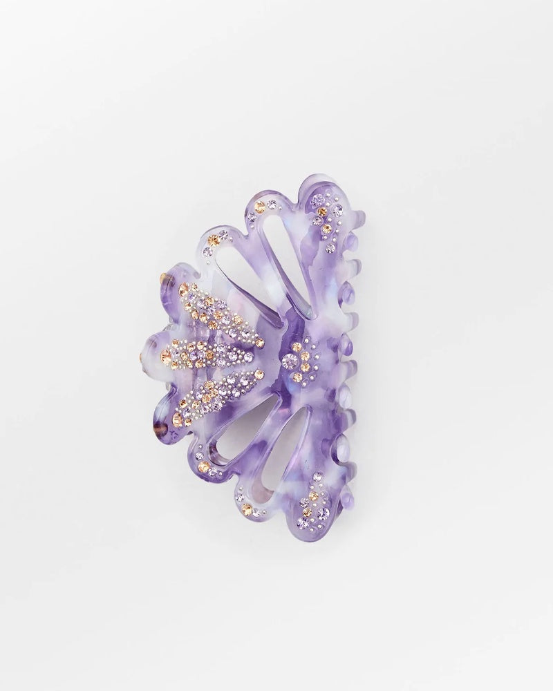 Becksondergaard Shine Sille Hair Claw - Paisley Purple