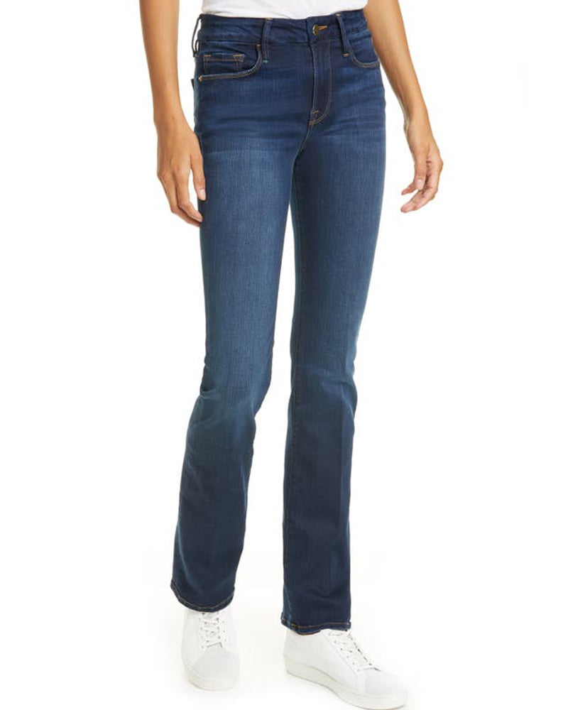 Frame le mini boot jeans are available to buy online from Damsel in Chiswick