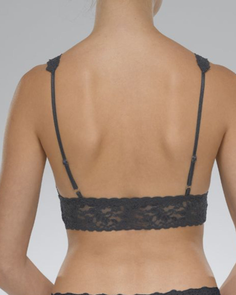 Hanky Panky black signature lace bralette is available to buy online from Damsel in Chiswick