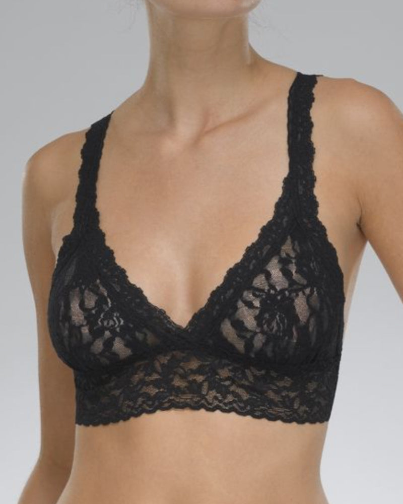 Hanky Panky bralette in black signature lace is available to buy online from Damsel in Chiswick