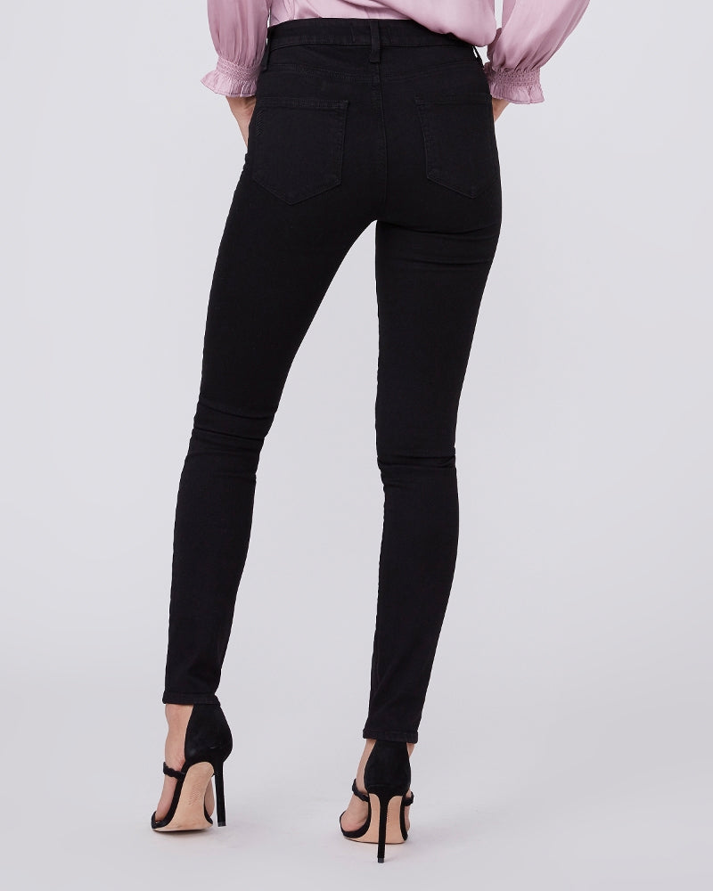 Paige hoxton high rise skinny jeans in black transcend are available to buy online from Damsel in Chiswick